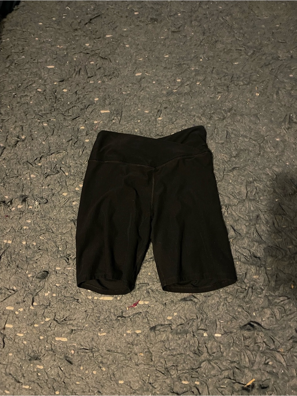 Abercrombie & Fitch Black High-Rise Bike Shorts